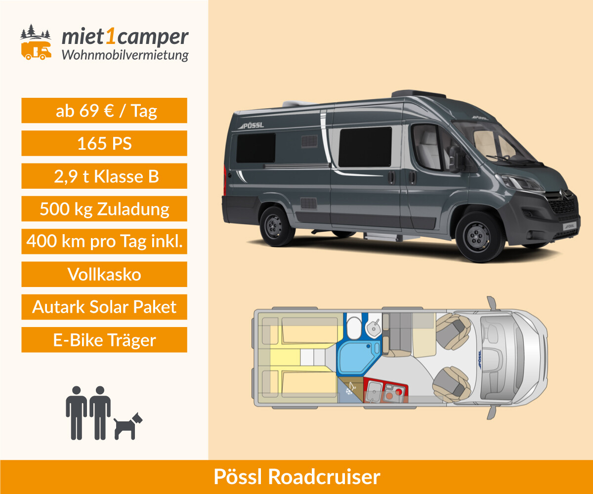 Pössl Roadcruiser Kastenwagen mieten